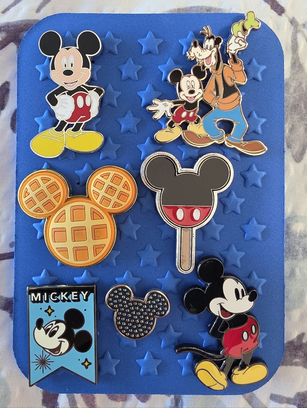 Mickey Mouse Authentic Disney Pins Collection Bundle with Pin Board